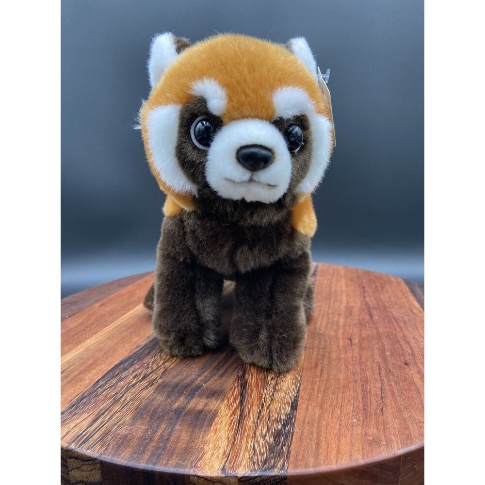 Plush Panda Animal Red Brown Animal Kingdom Collection NEW With Tag